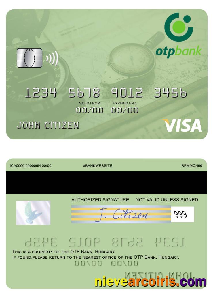 Hungary OTP Bank visa card